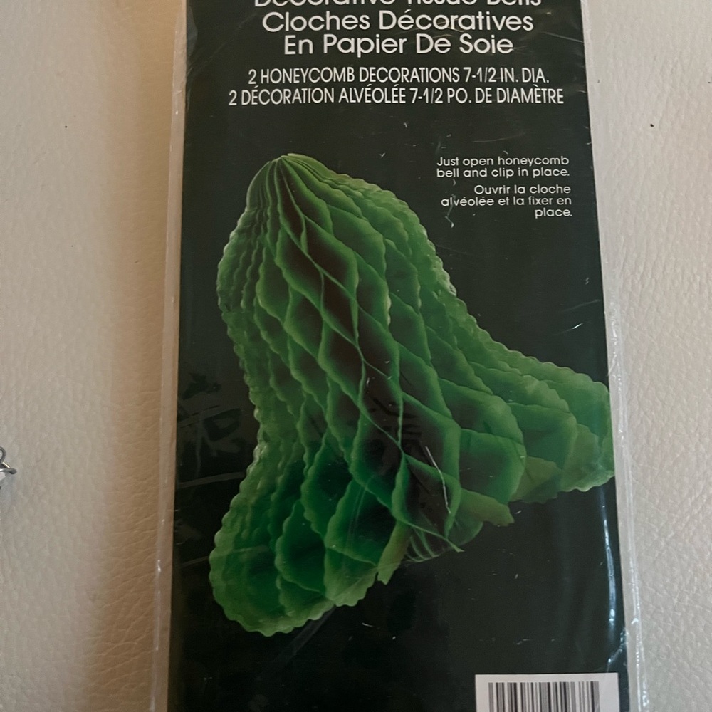 Vintage Christmas decoration honeycomb bell